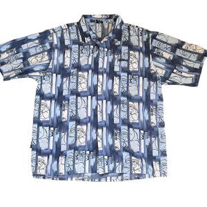 Y2k Southpole All Over Print Polo Shirt A24